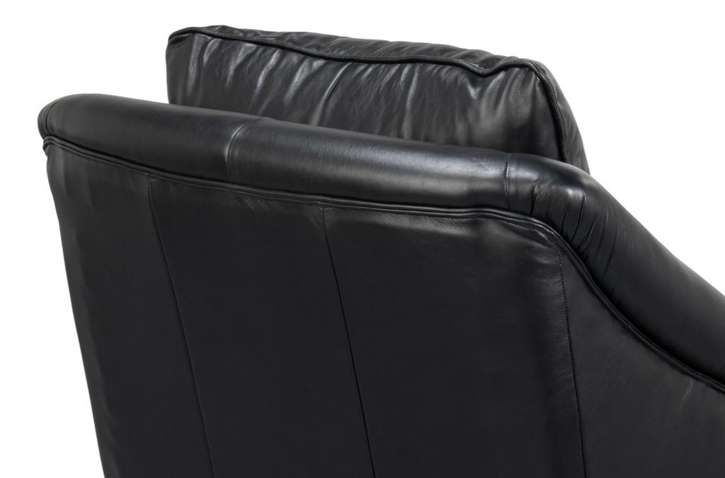 Vandike Black Arm Chair - Ornate Home