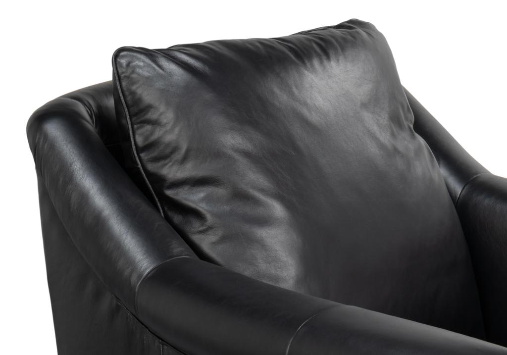 Vandike Black Arm Chair - Ornate Home