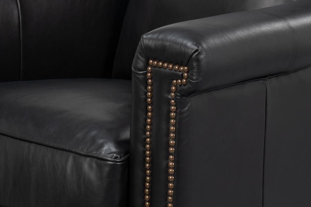 Vandike Black Arm Chair - Ornate Home