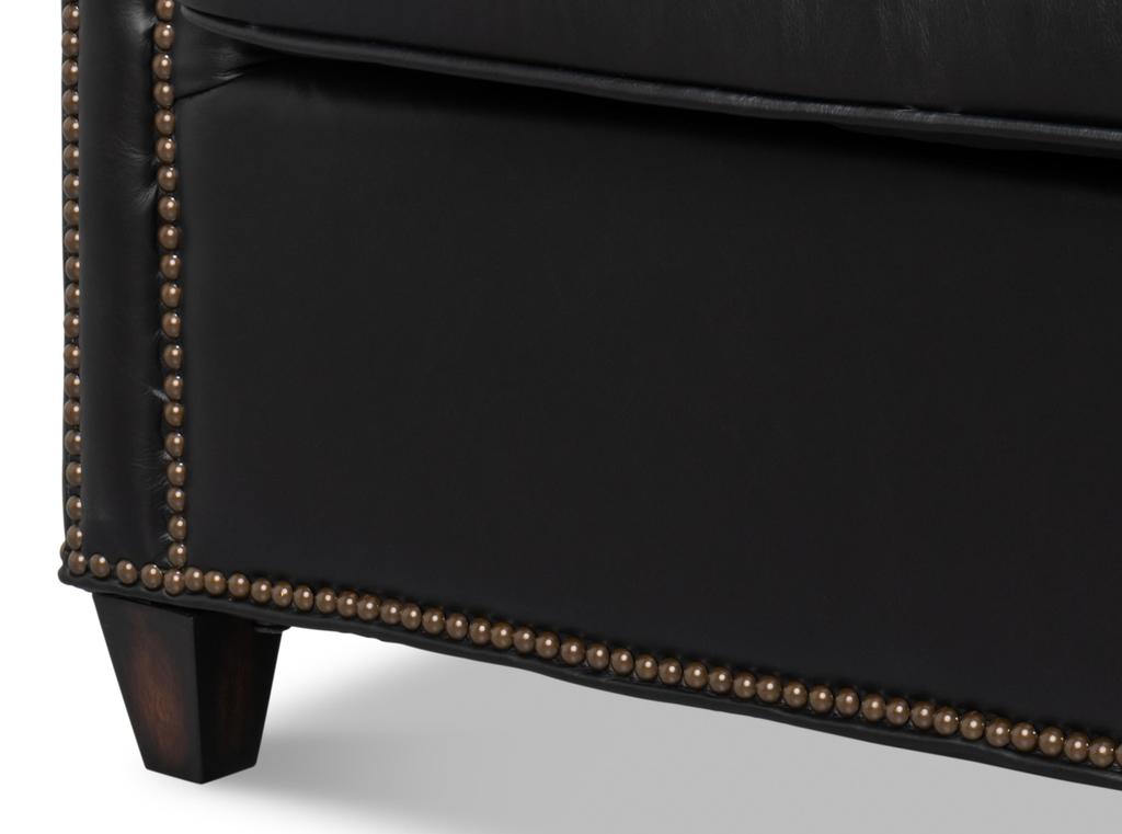 Vandike Black Arm Chair - Ornate Home