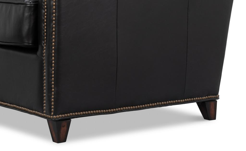 Vandike Black Arm Chair - Ornate Home