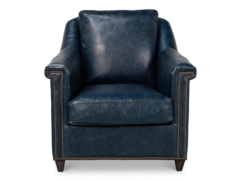 Vandike Blue Arm Chair - Ornate Home