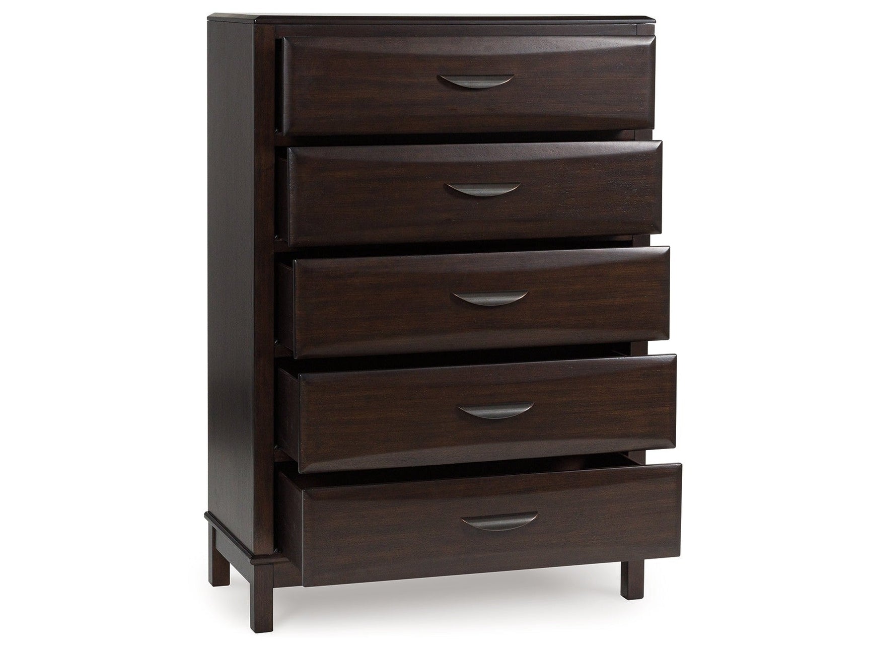 Vanmore Dark Brown Five Drawer Chest (Online Special Price) - Ornate Home