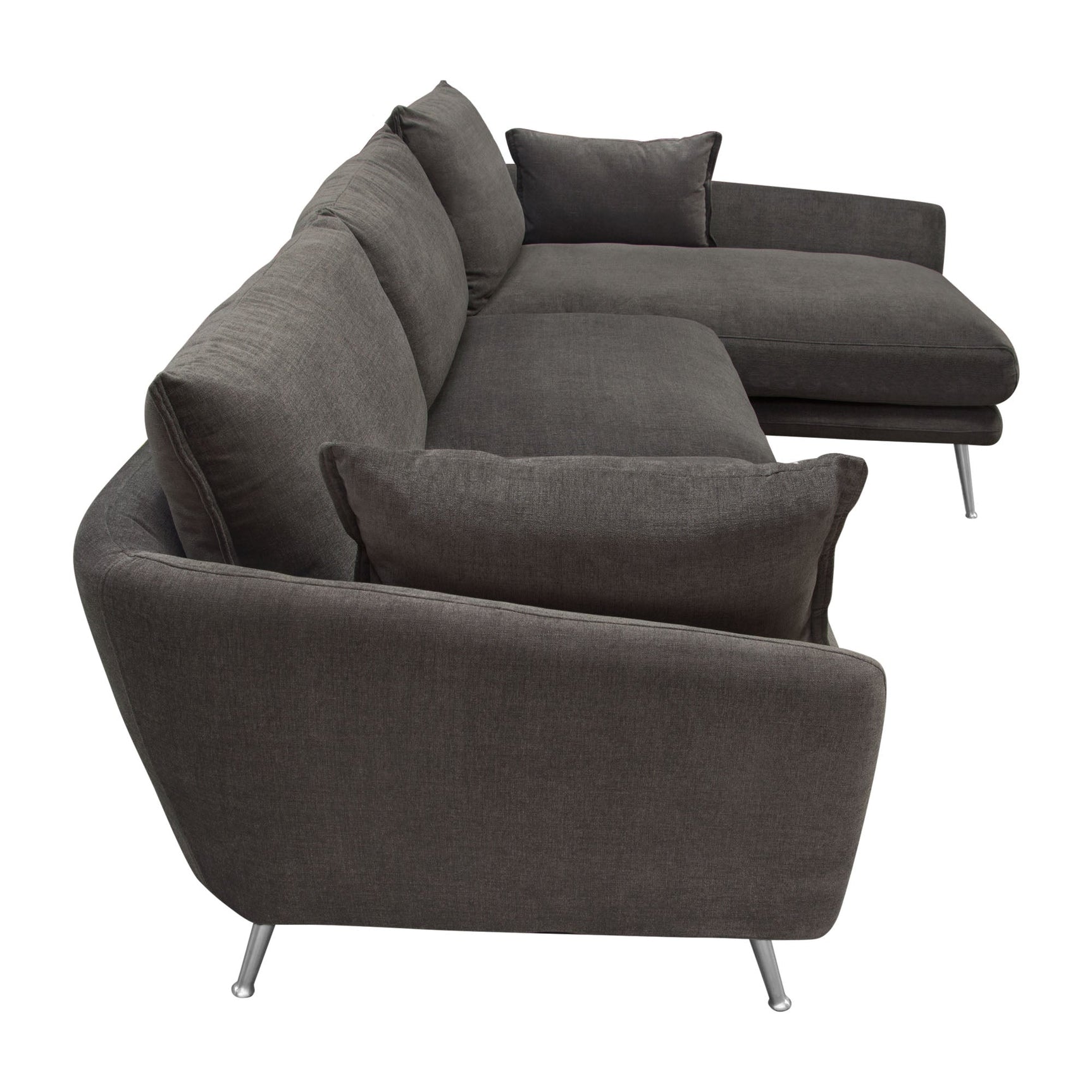 Vantage Iron Grey 2pc Sectional - Ornate Home