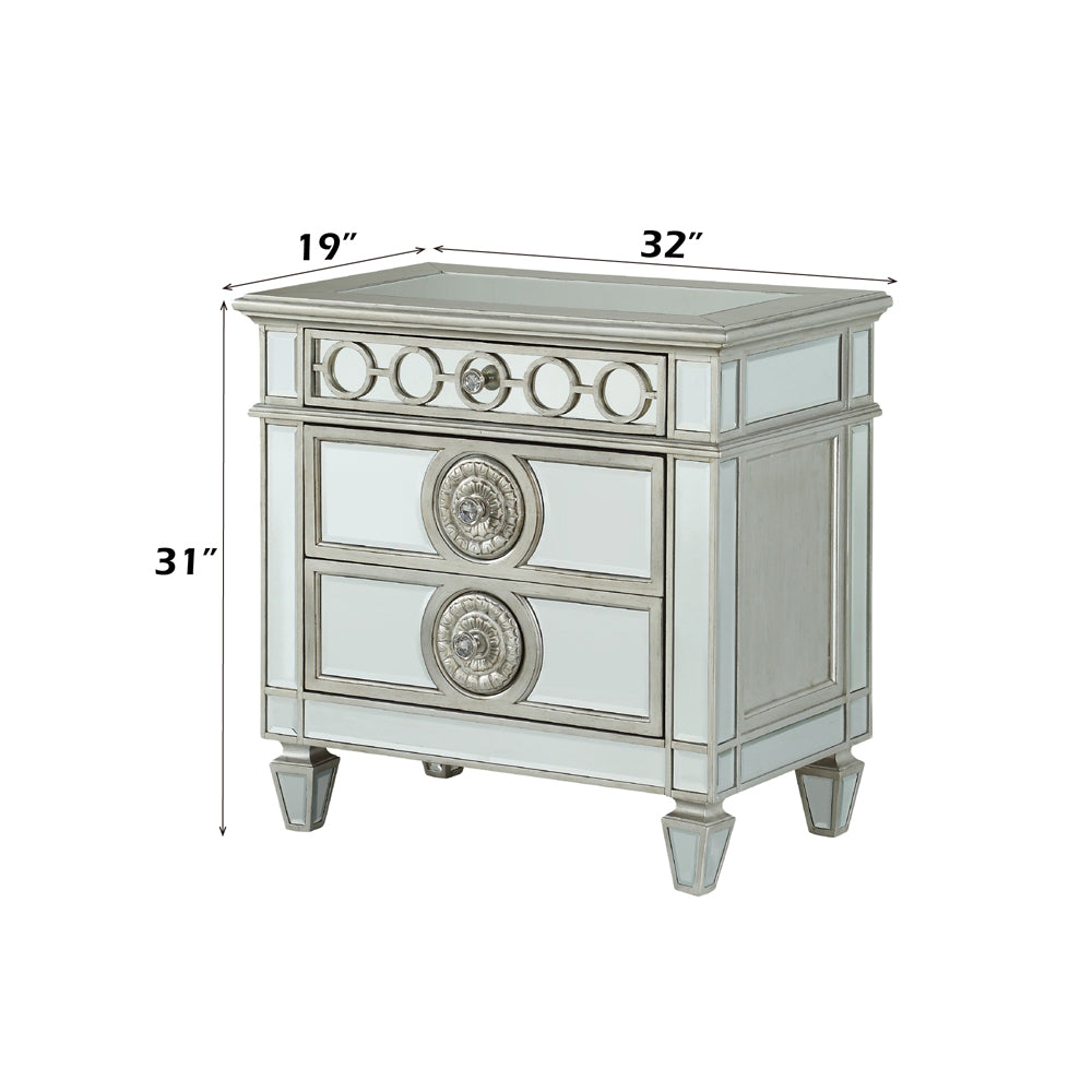 Varian Mirrored Nightstand - Ornate Home