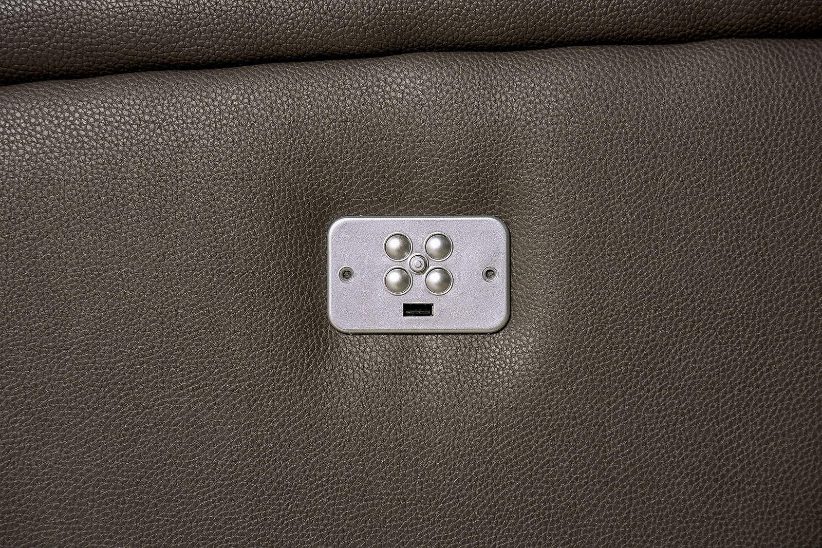 Vasilios Gray Leatherette Power Reclining Sofa & Loveseat - Ornate Home