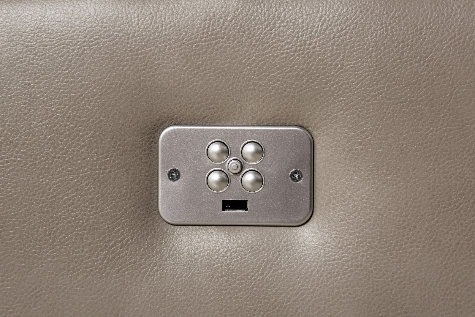 Vasilios Taupe Leatherette Power Reclining Sofa & Loveseat - Ornate Home