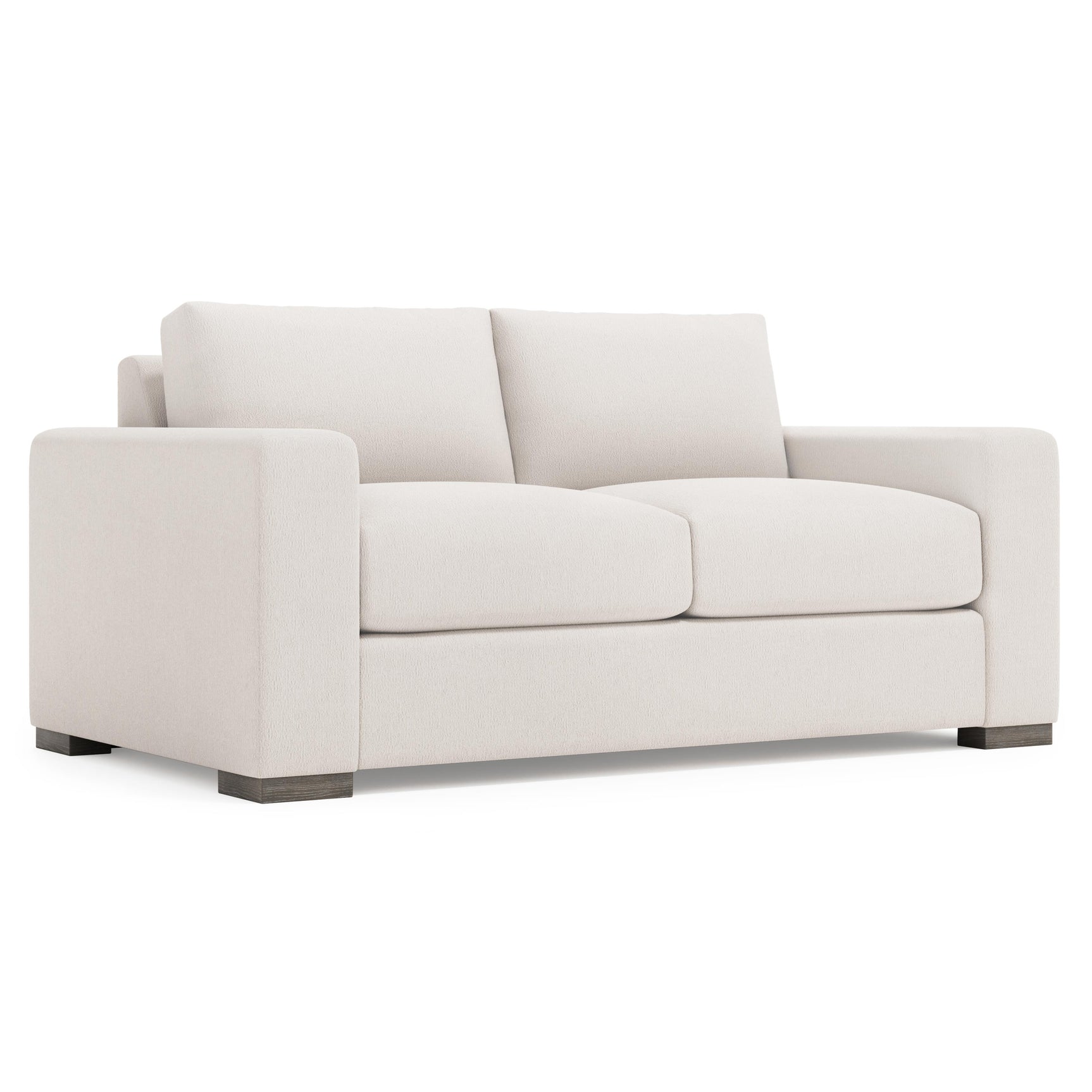 Vaughn Aged Grey - Cerused Loveseat Without Pillows - Ornate Home