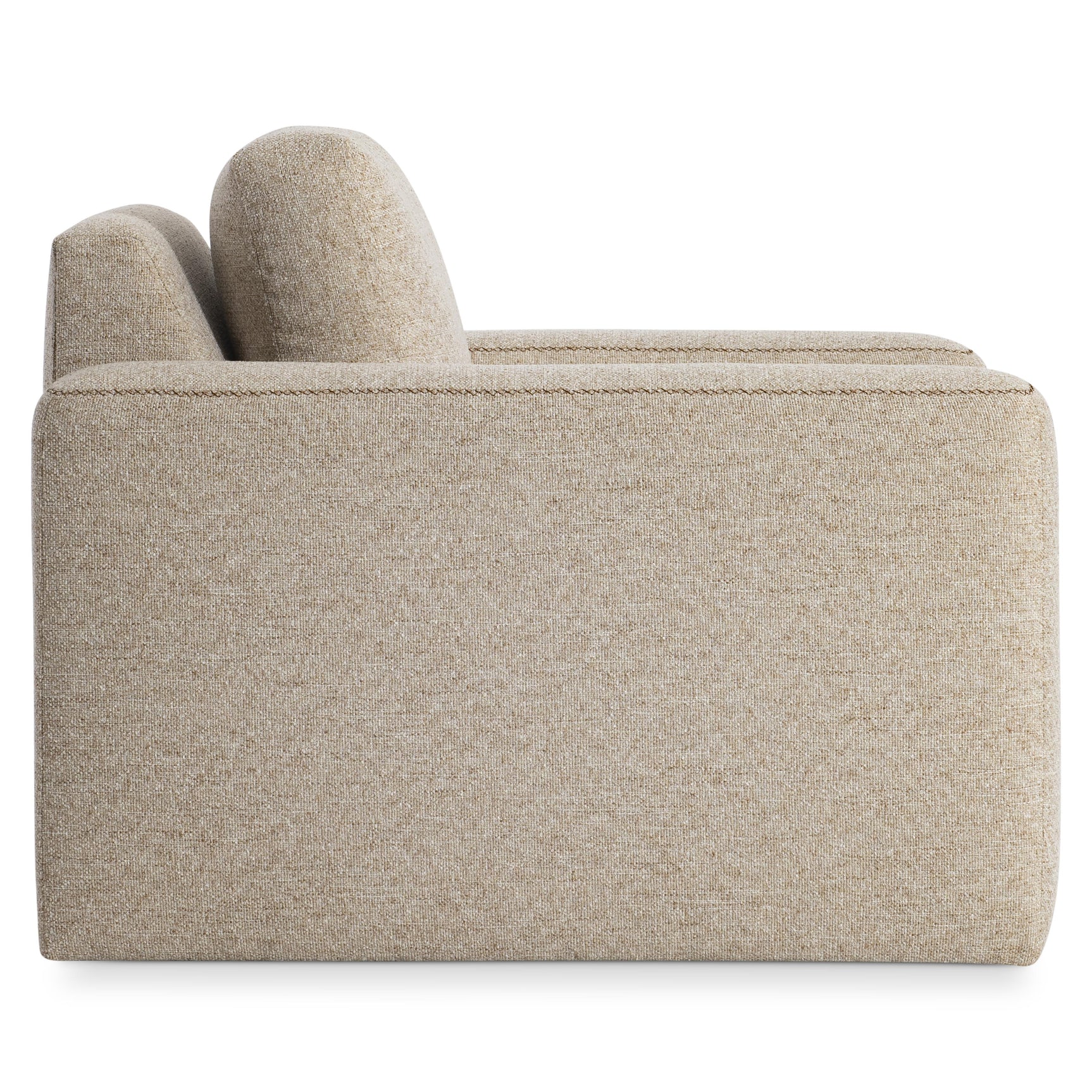 Vaughn Beige/Tan Fabric Swivel Chair - Ornate Home