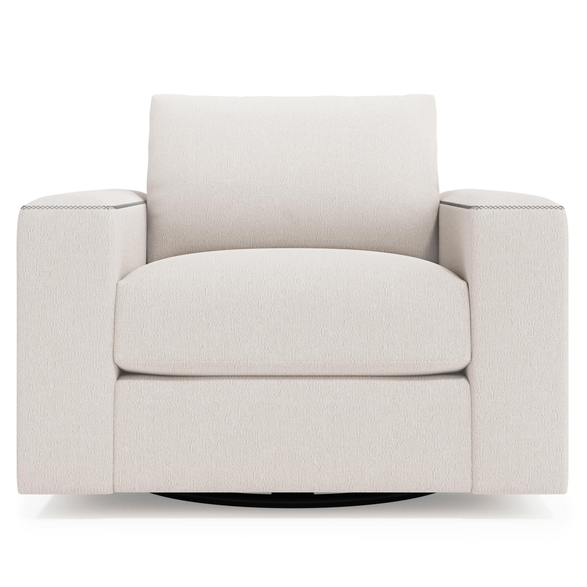 Vaughn Black Swivel Chair - Ornate Home