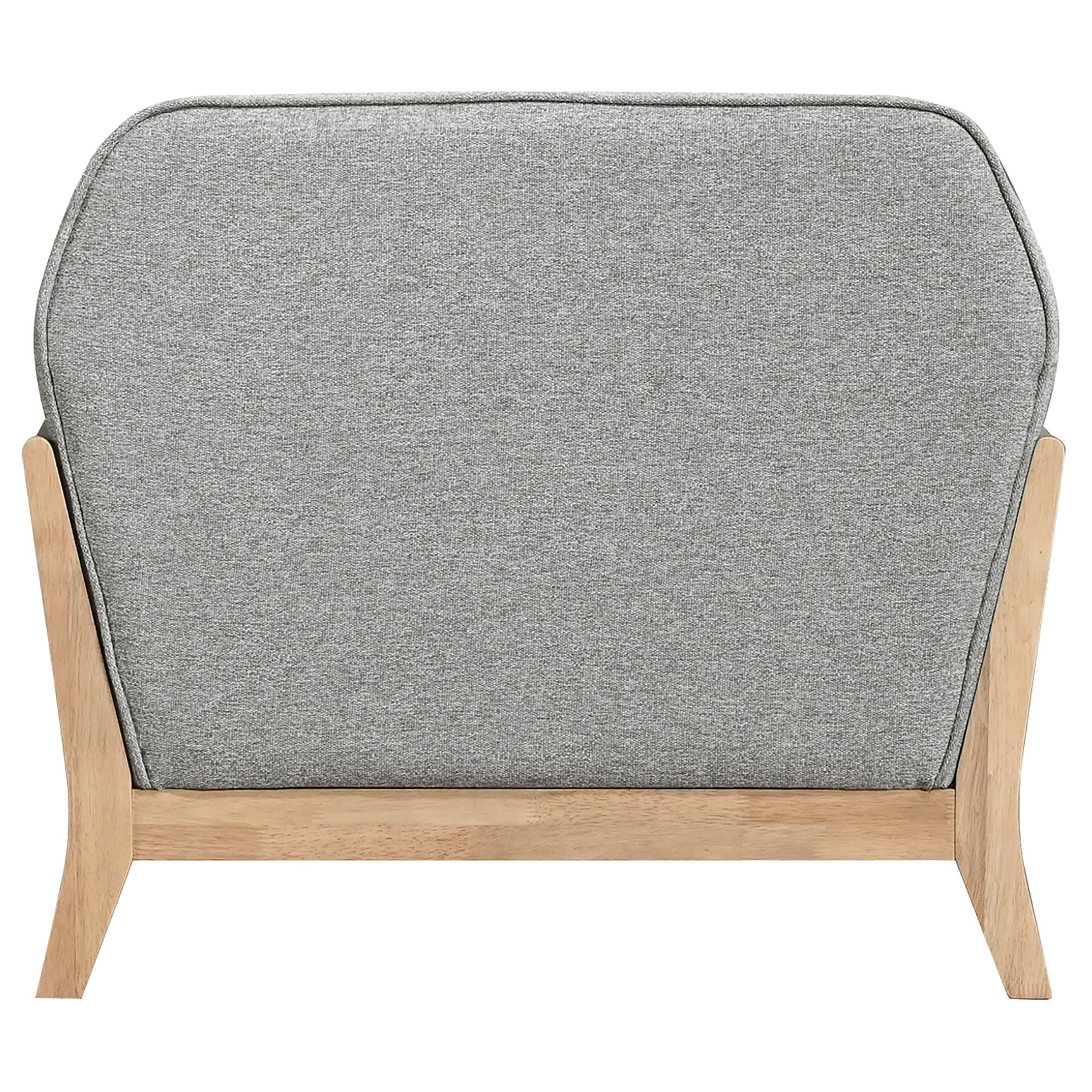 Vaughn Grey Fabric Upholstered Flared Arm Accent Chair - Ornate Home