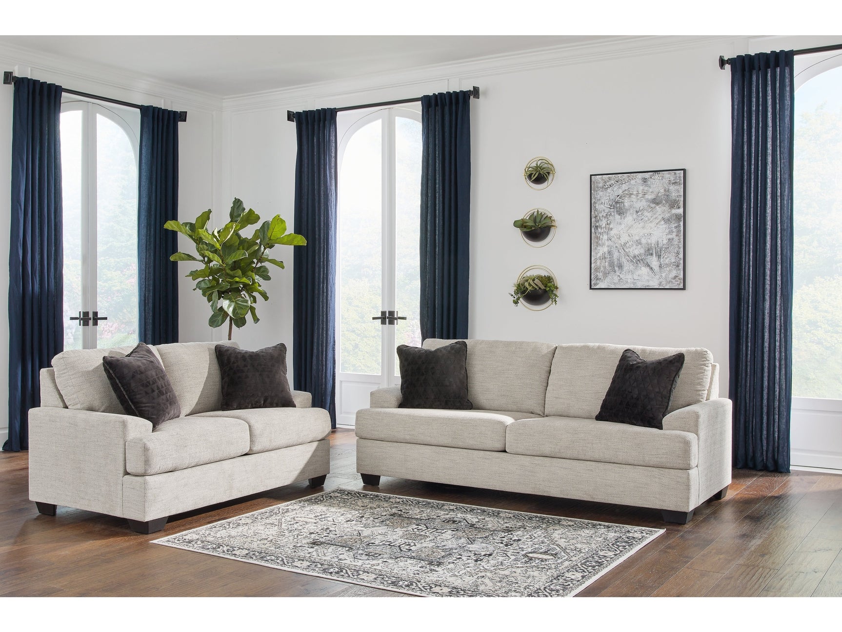 Vayda Gray Sofa and Loveseat - Ornate Home