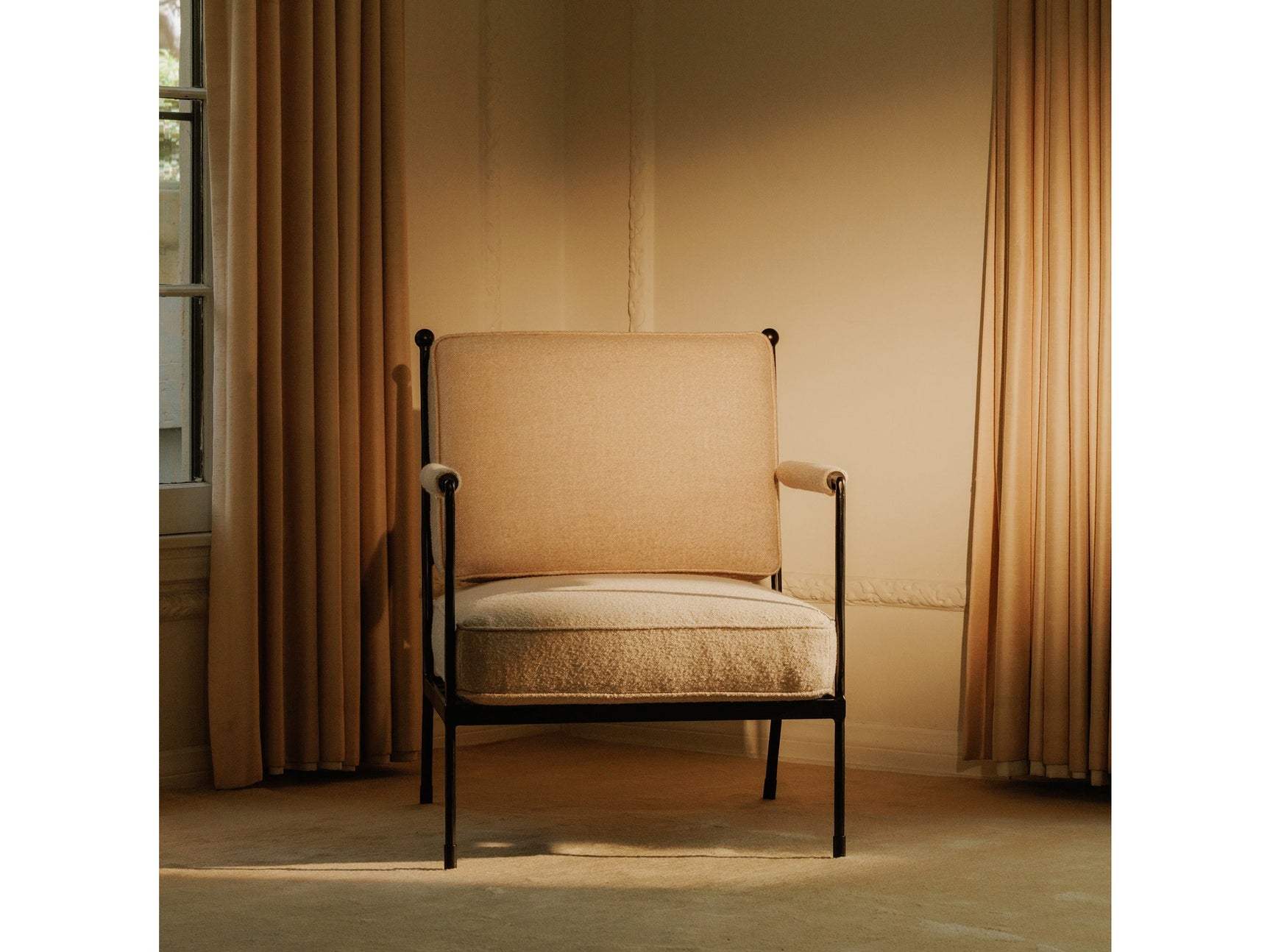 Vecchia Beige Accent Chair - Ornate Home