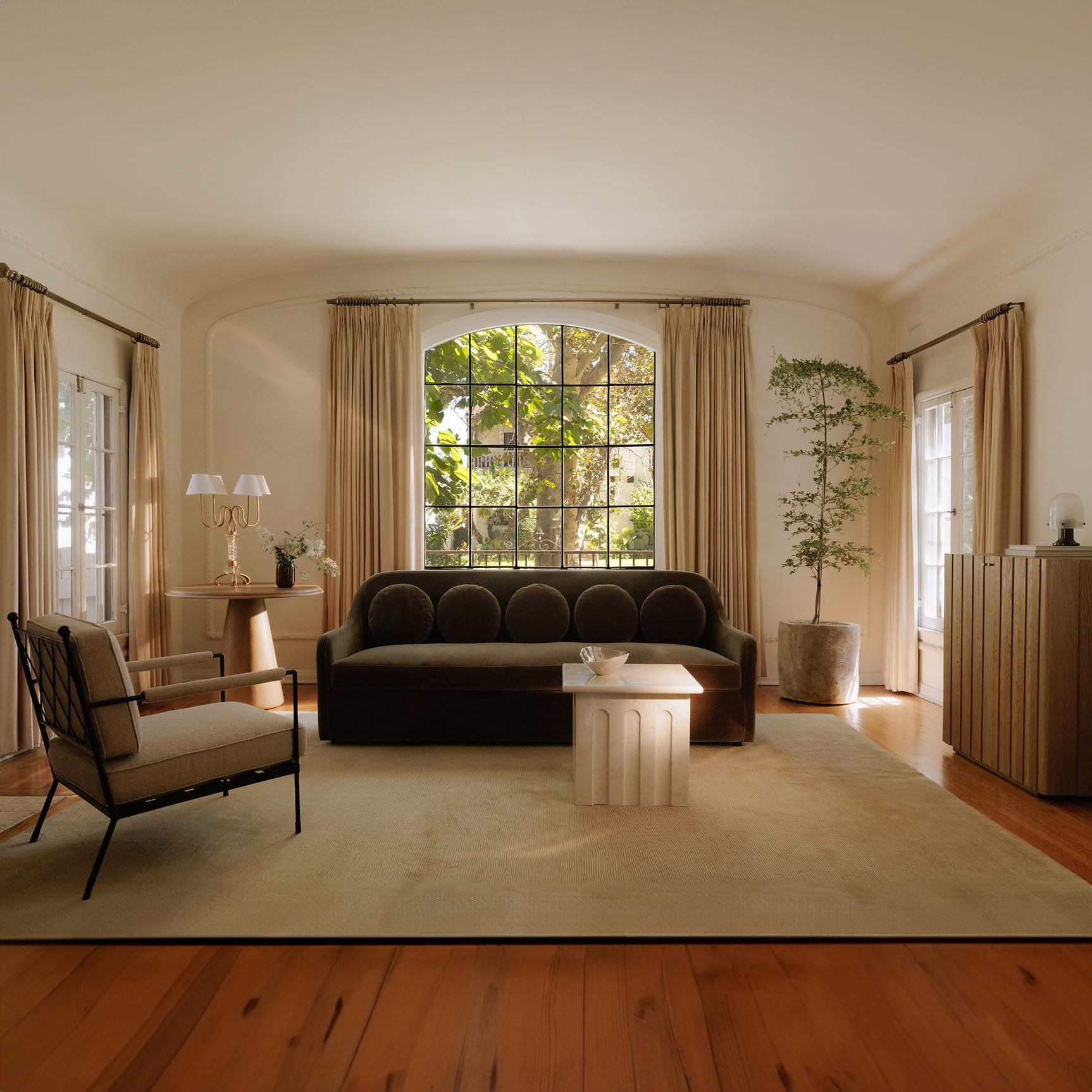 Vecchia Beige Accent Chair - Ornate Home