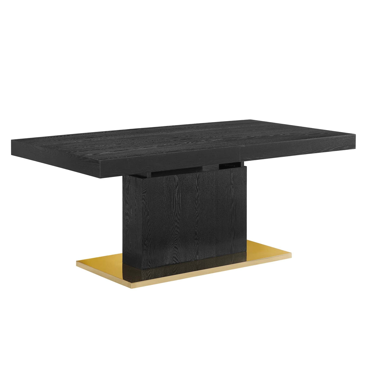Vector Black/Gold Expandable Dining Table - Ornate Home