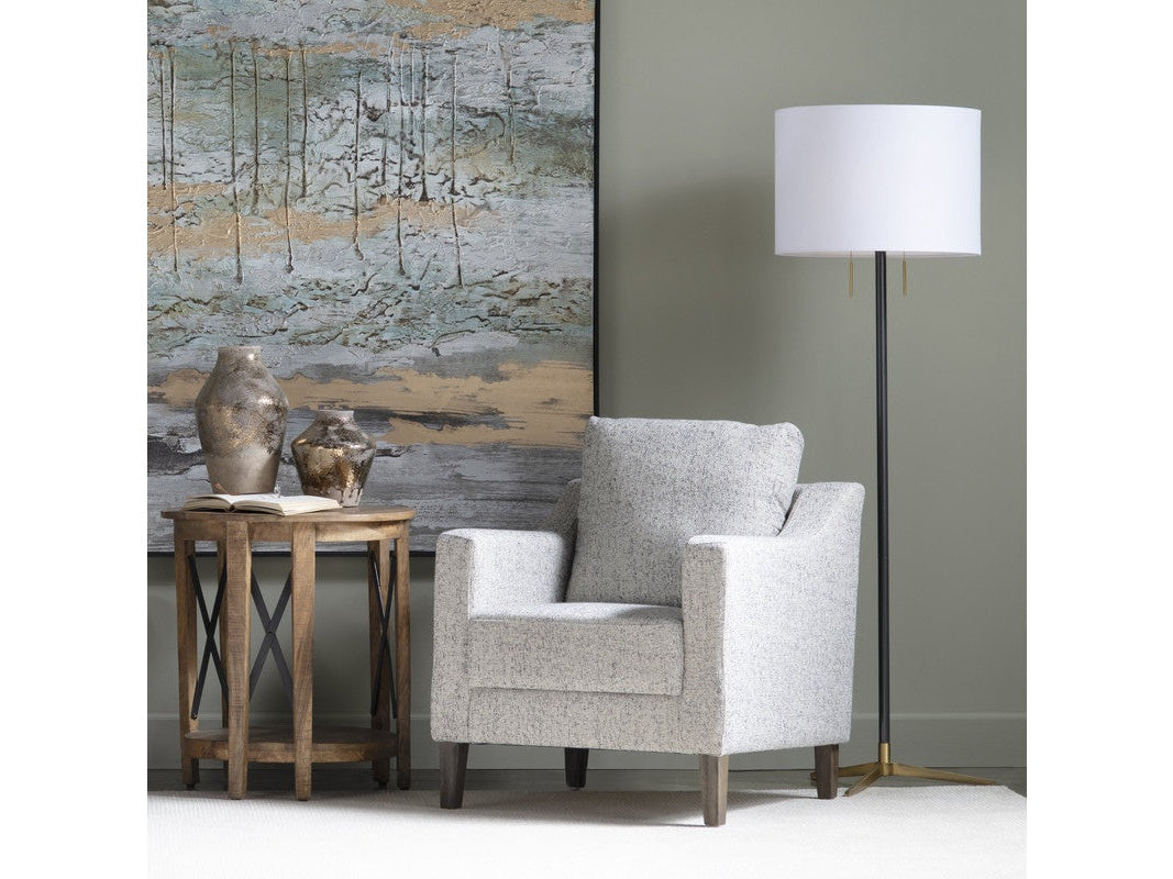 Veda Black/Gold Floor Lamp - Ornate Home