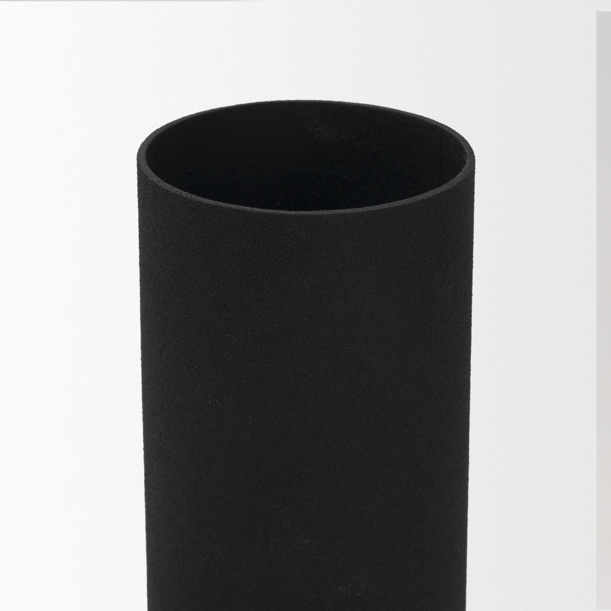 Veda Black Small Metal Geometric Vase - Ornate Home