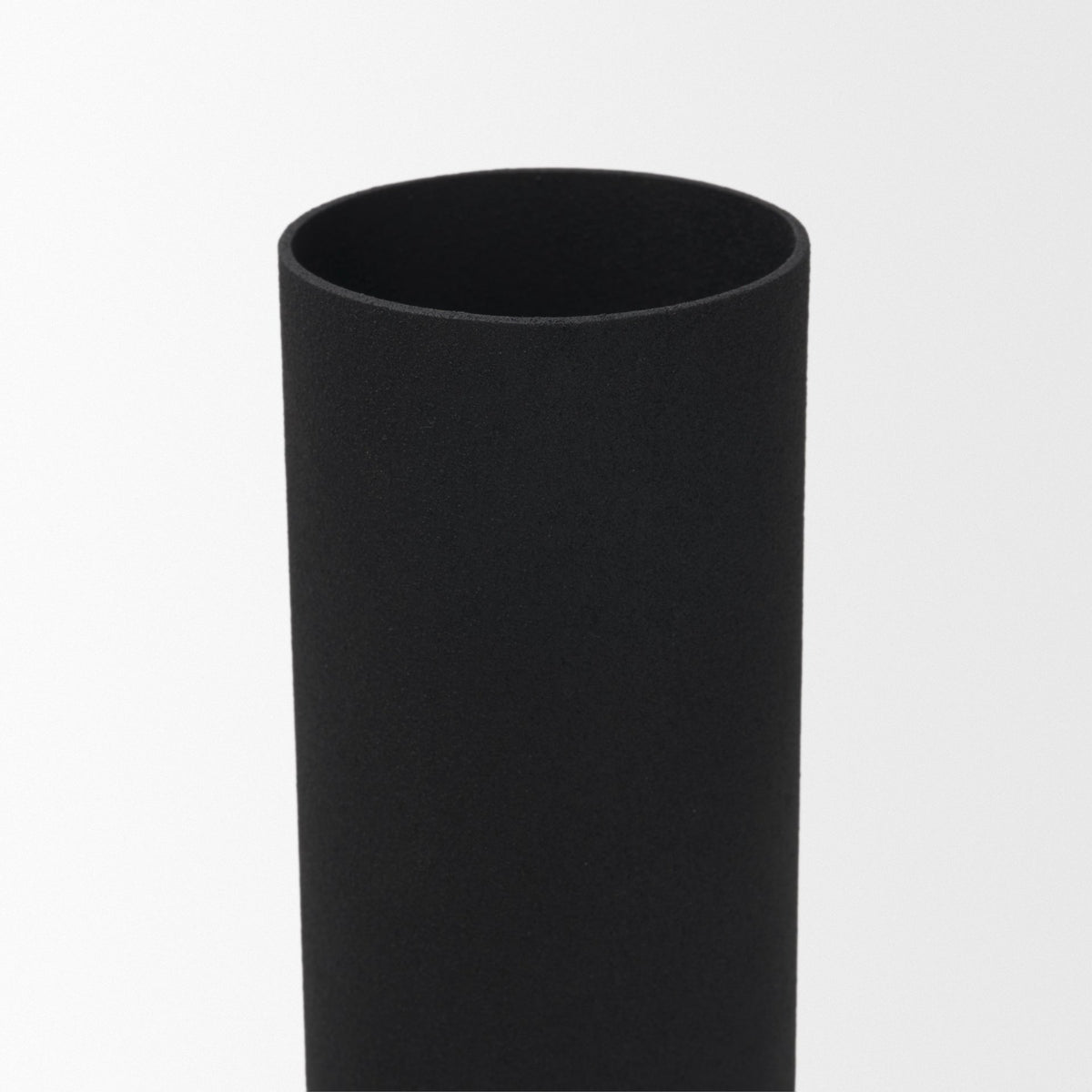 Veda Black Small Metal Geometric Vase - Ornate Home