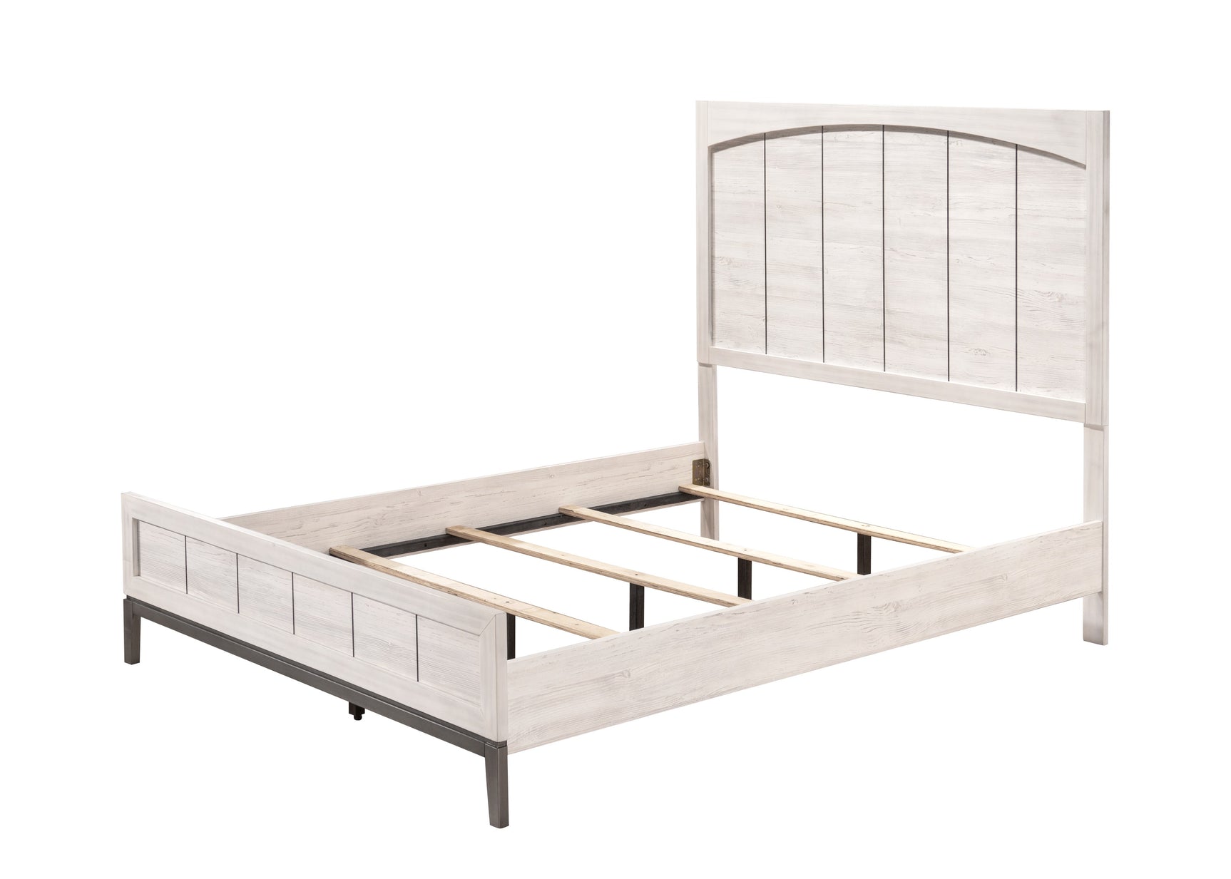Veda Cream Queen Panel Bed - Ornate Home