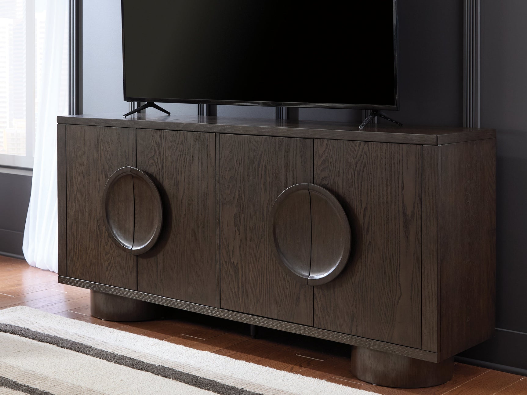 Veeda Dark Brown Accent Cabinet (Online Special Price) - Ornate Home