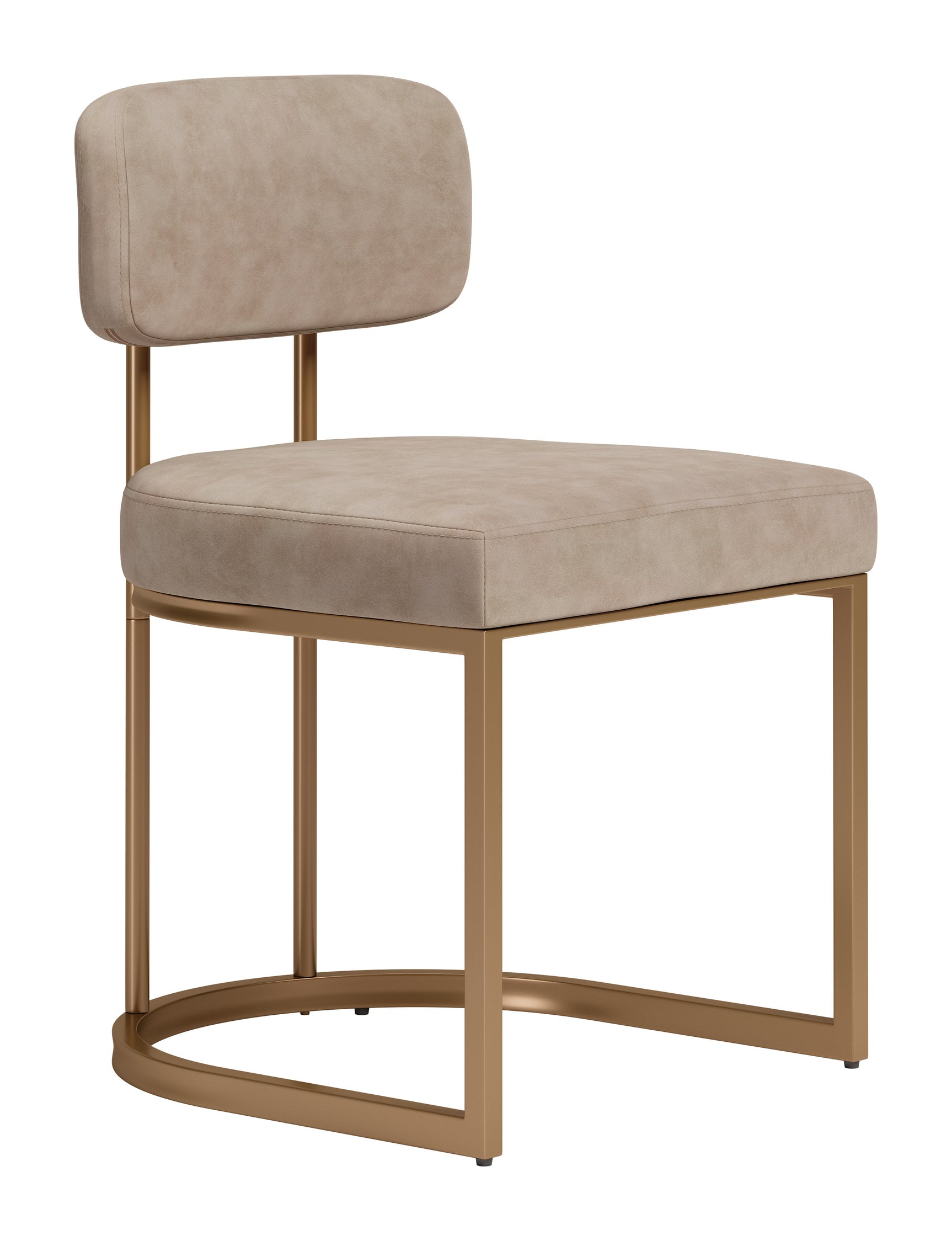 Velar Beige & Bronze Dining Chair (Set of 2) - Ornate Home