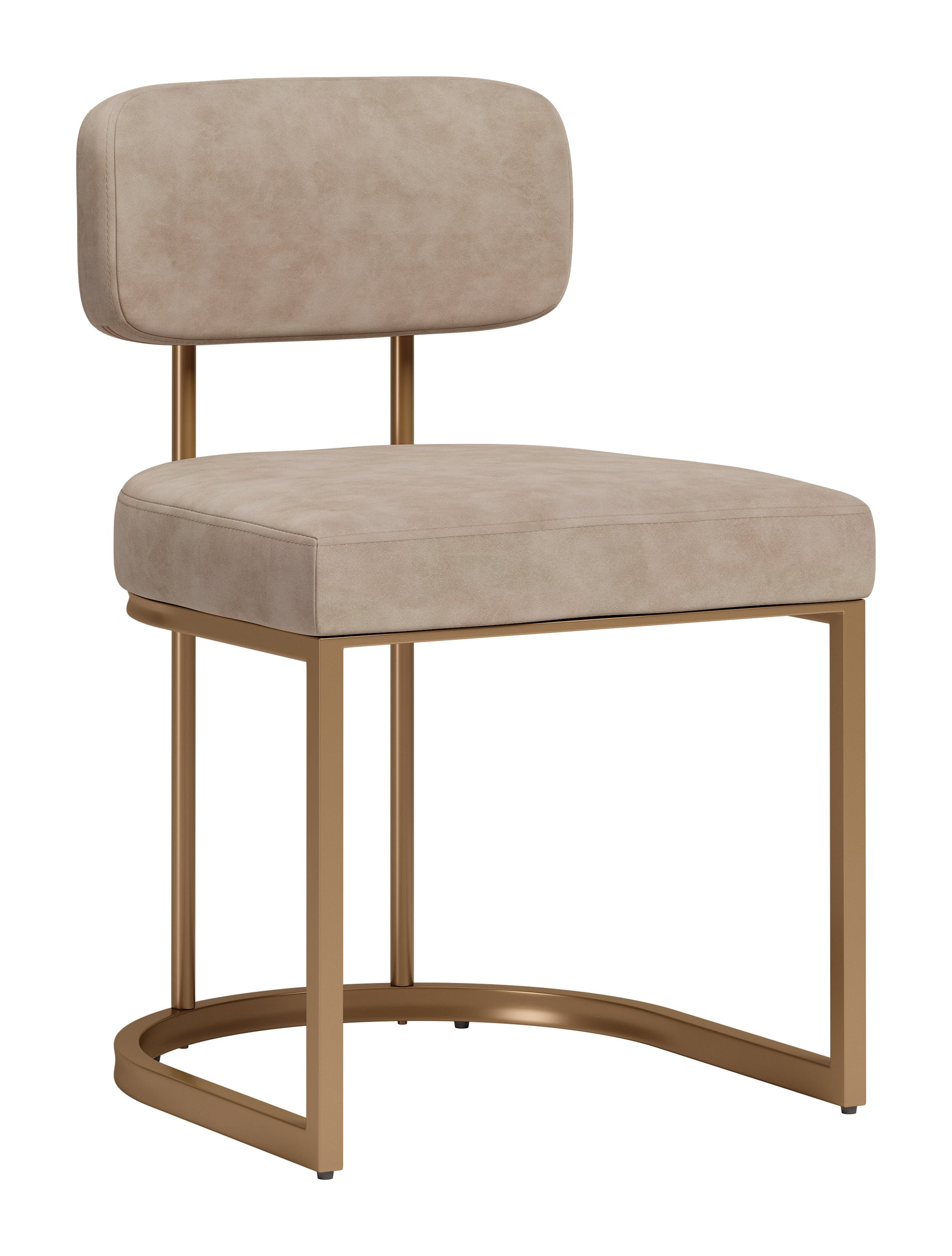 Velar Beige & Bronze Dining Chair (Set of 2) - Ornate Home
