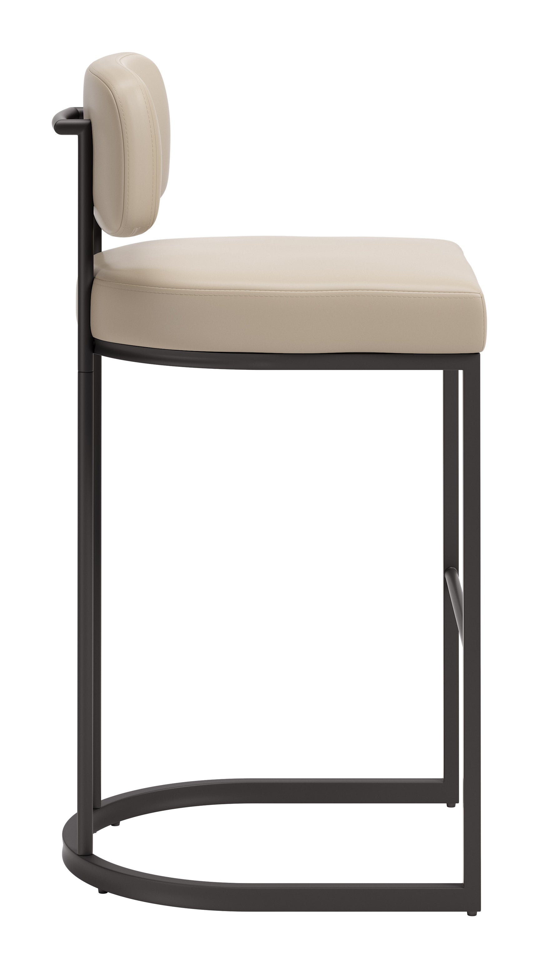 Velar Beige & Gray Barstool (Set of 2)