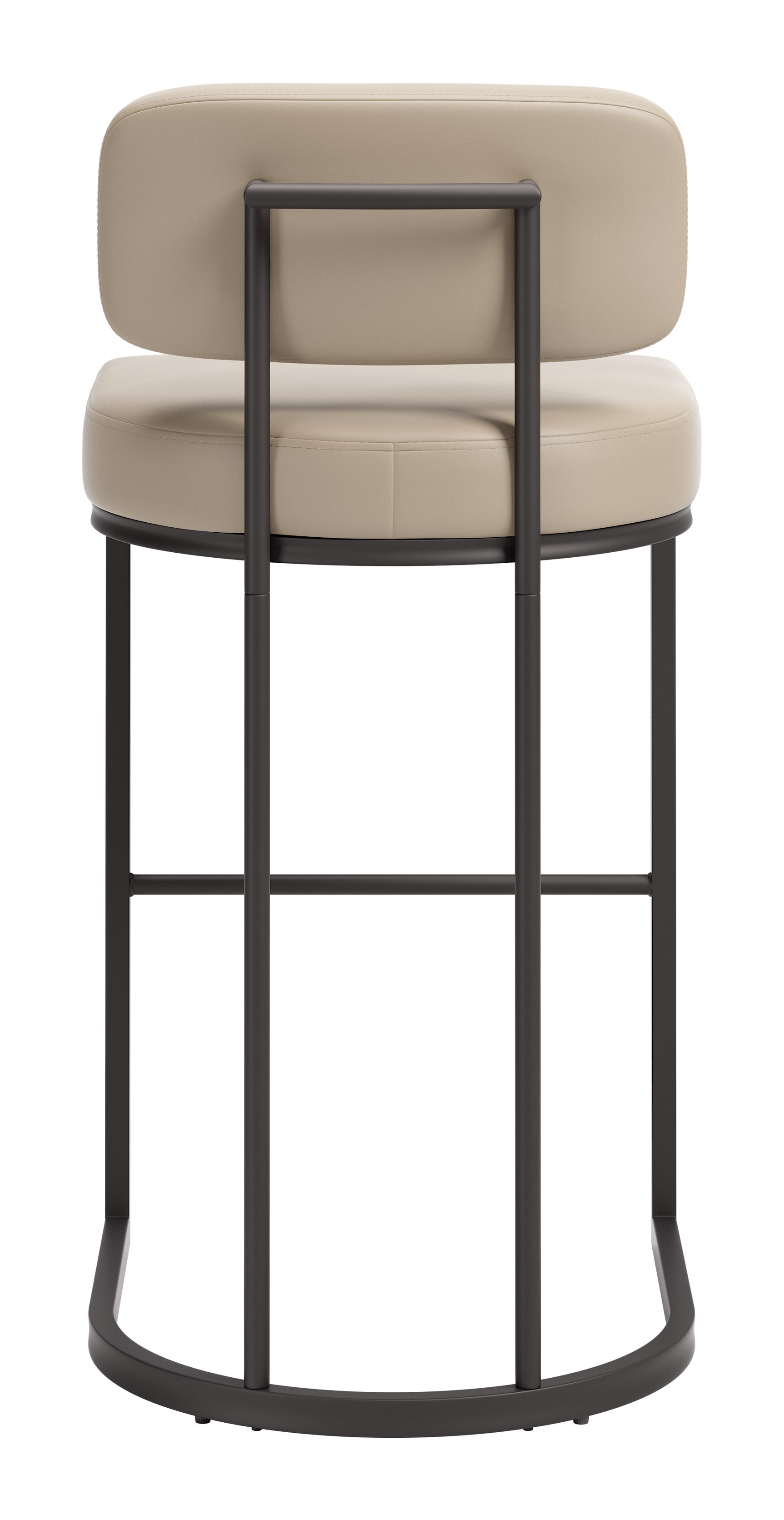 Velar Beige & Gray Barstool (Set of 2)