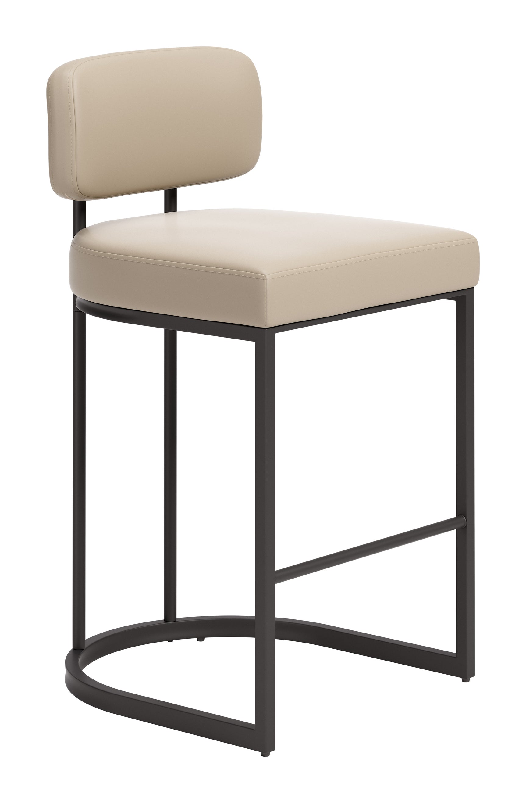 Velar Beige & Gray Counter Stool (Set of 2)
