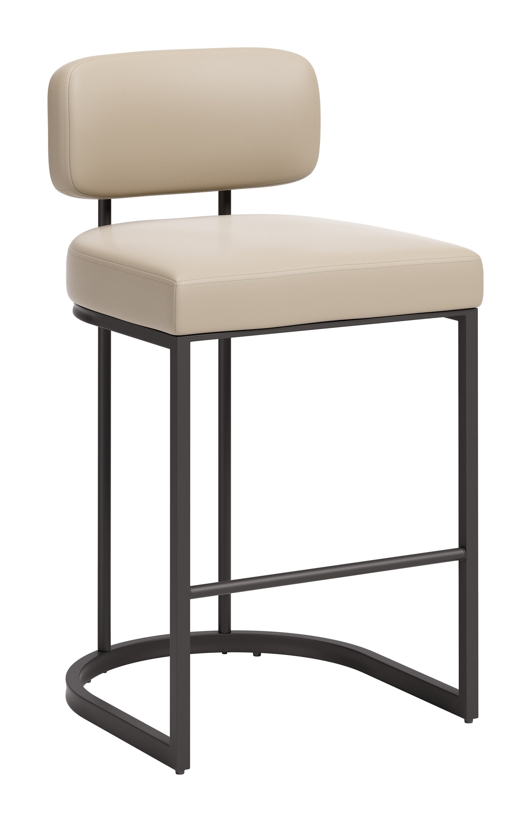 Velar Beige & Gray Counter Stool (Set of 2)