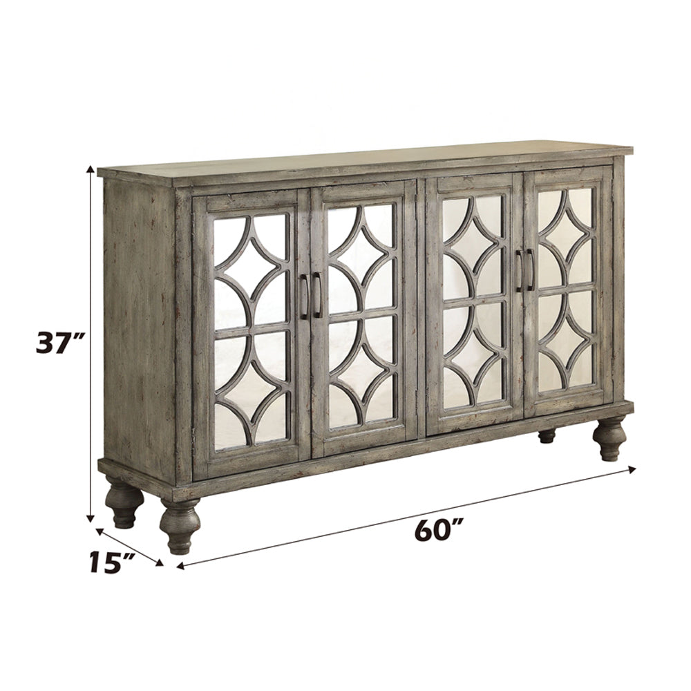 Velika Weathered Gray Console Table - Ornate Home