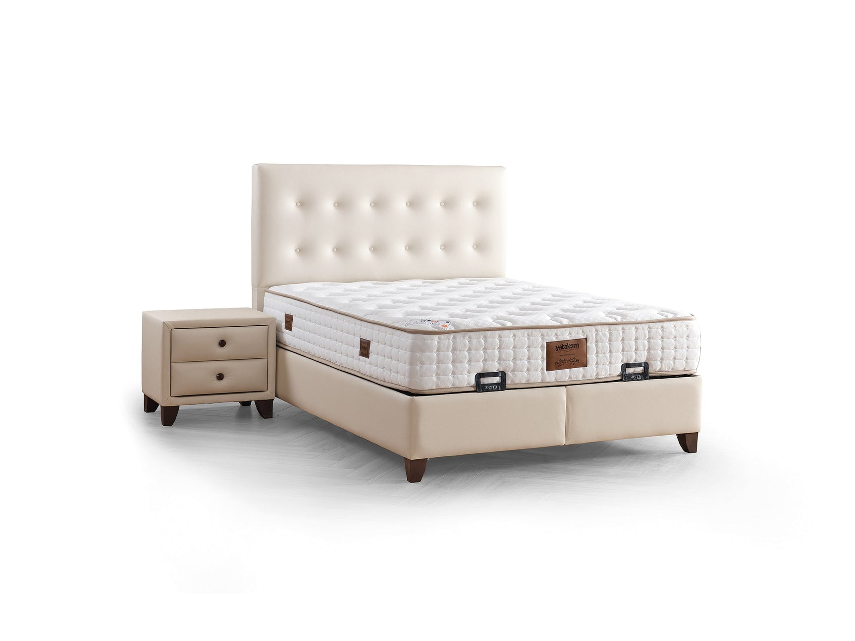 Vella Beige Nightstand