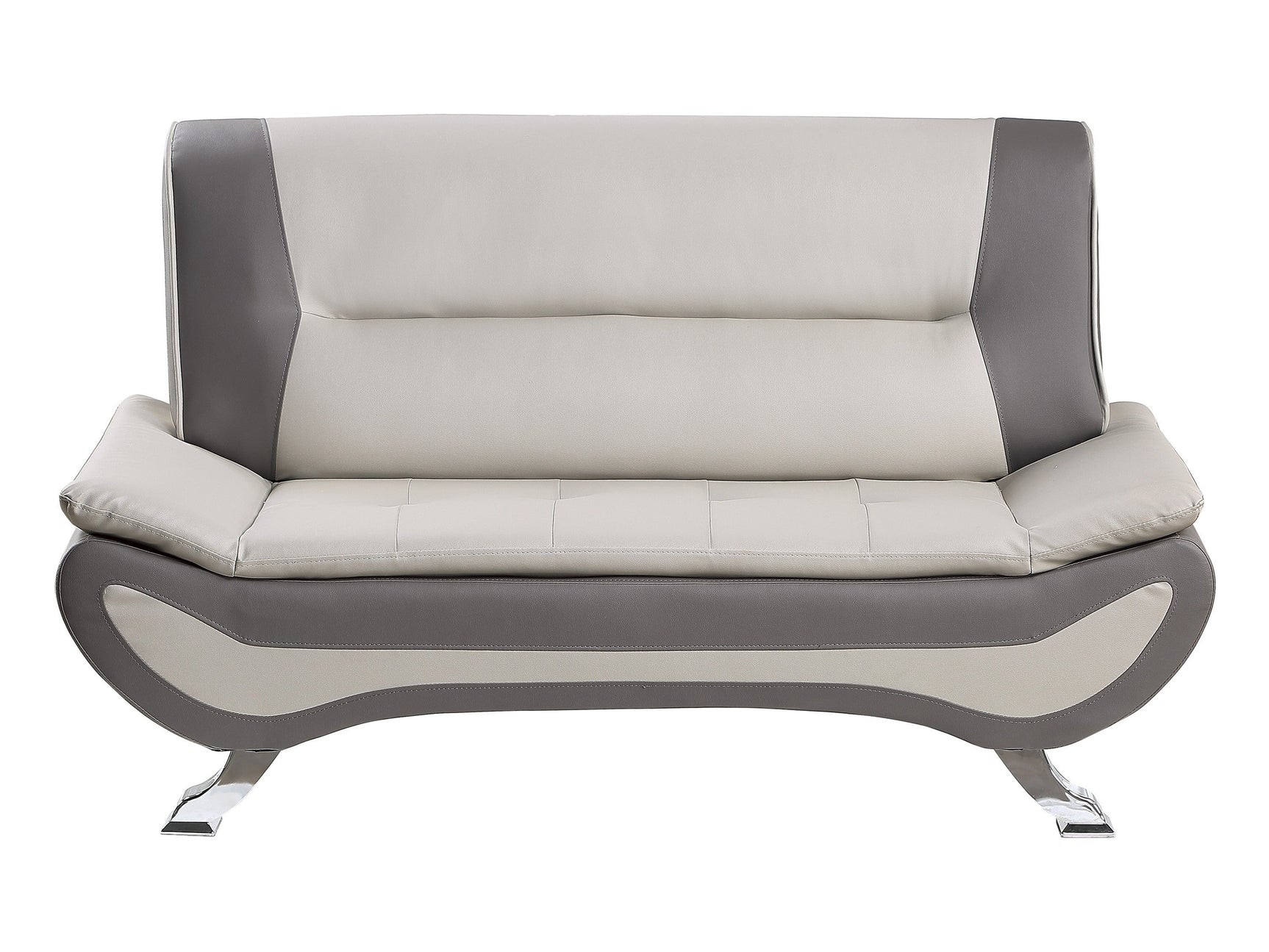 Veloce Beige/Gray Loveseat - Ornate Home