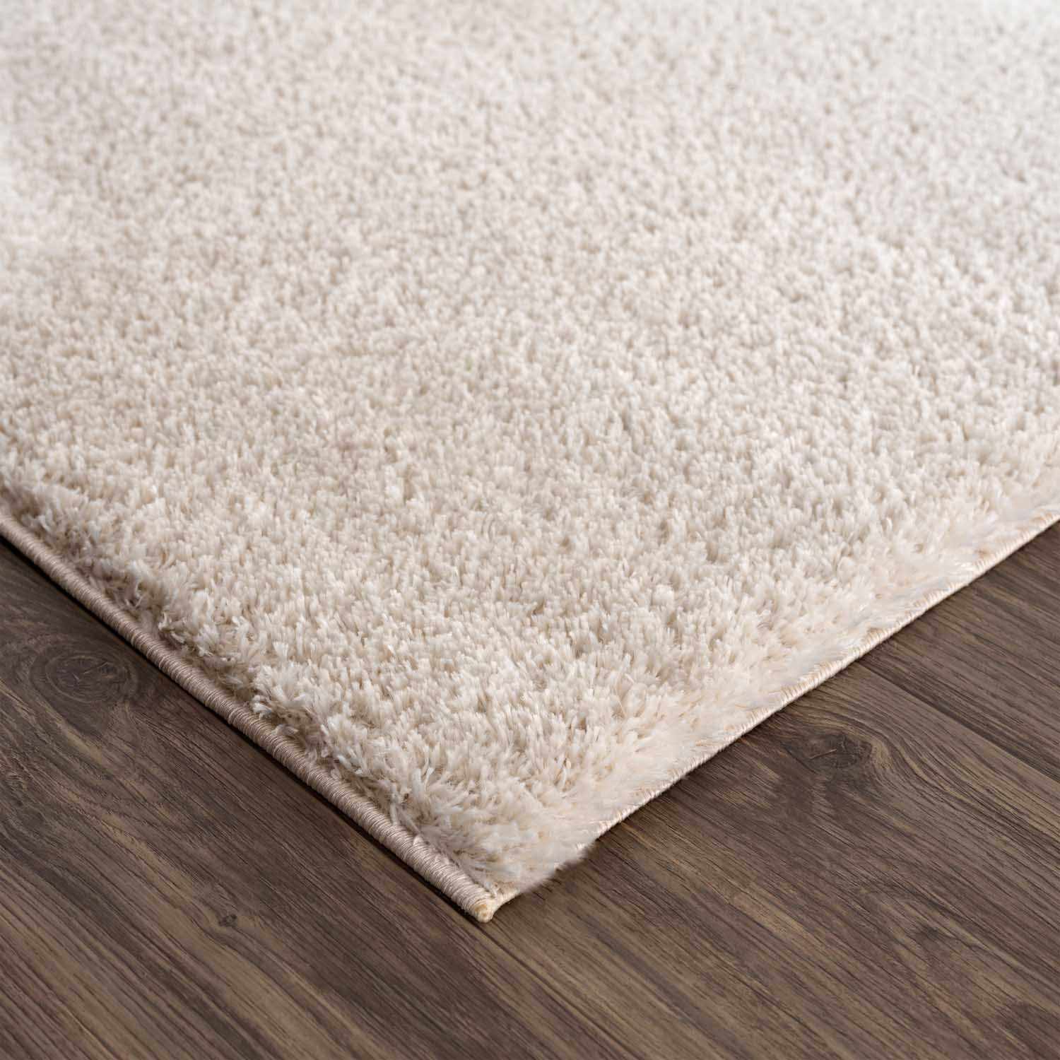 Velora Light Beige Wavy Abstract Modern Minimalist Polyester Machine Woven Area Rug - Clearance - Ornate Home