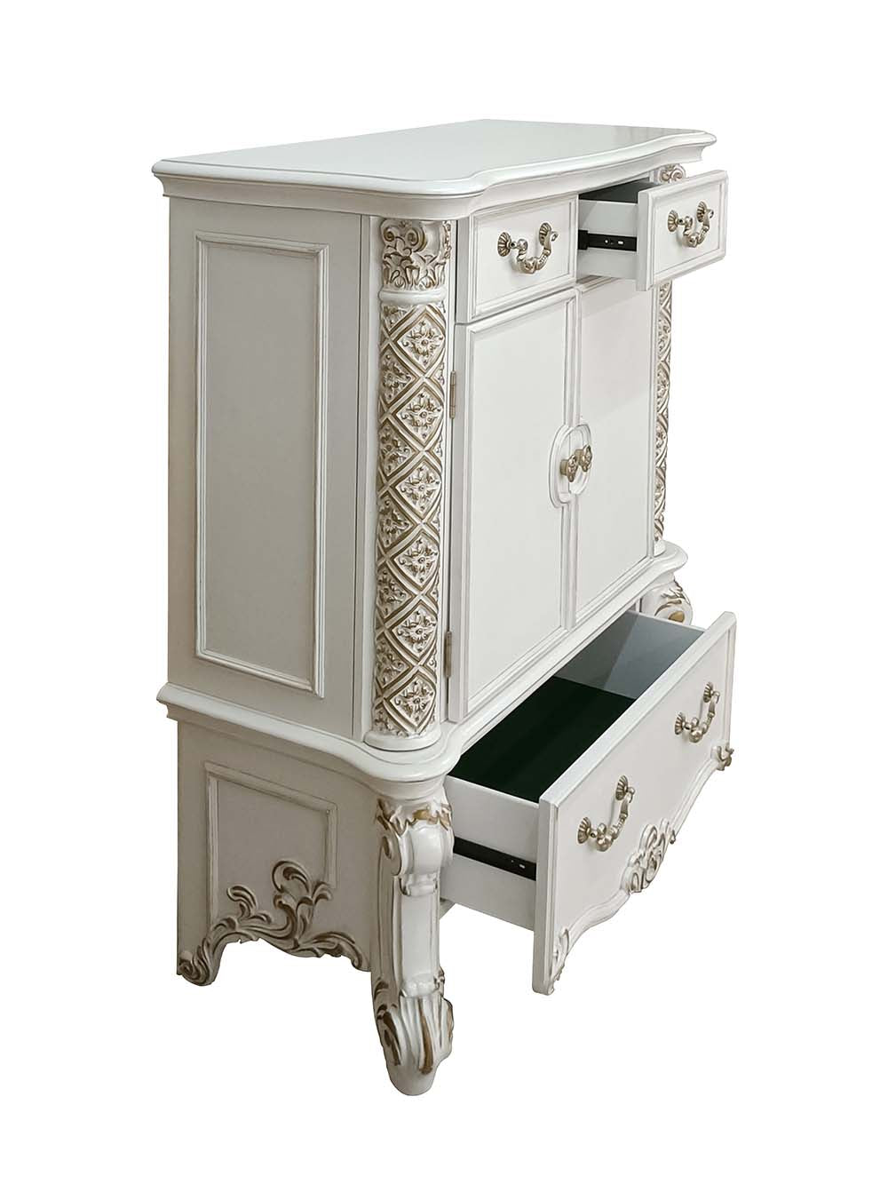 Vendome Antique Pearl Chest - Ornate Home