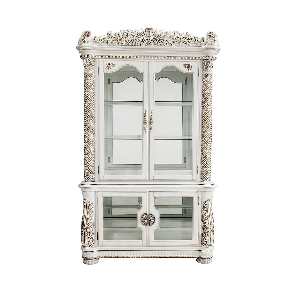 Vendome Antique Pearl Curio - Ornate Home