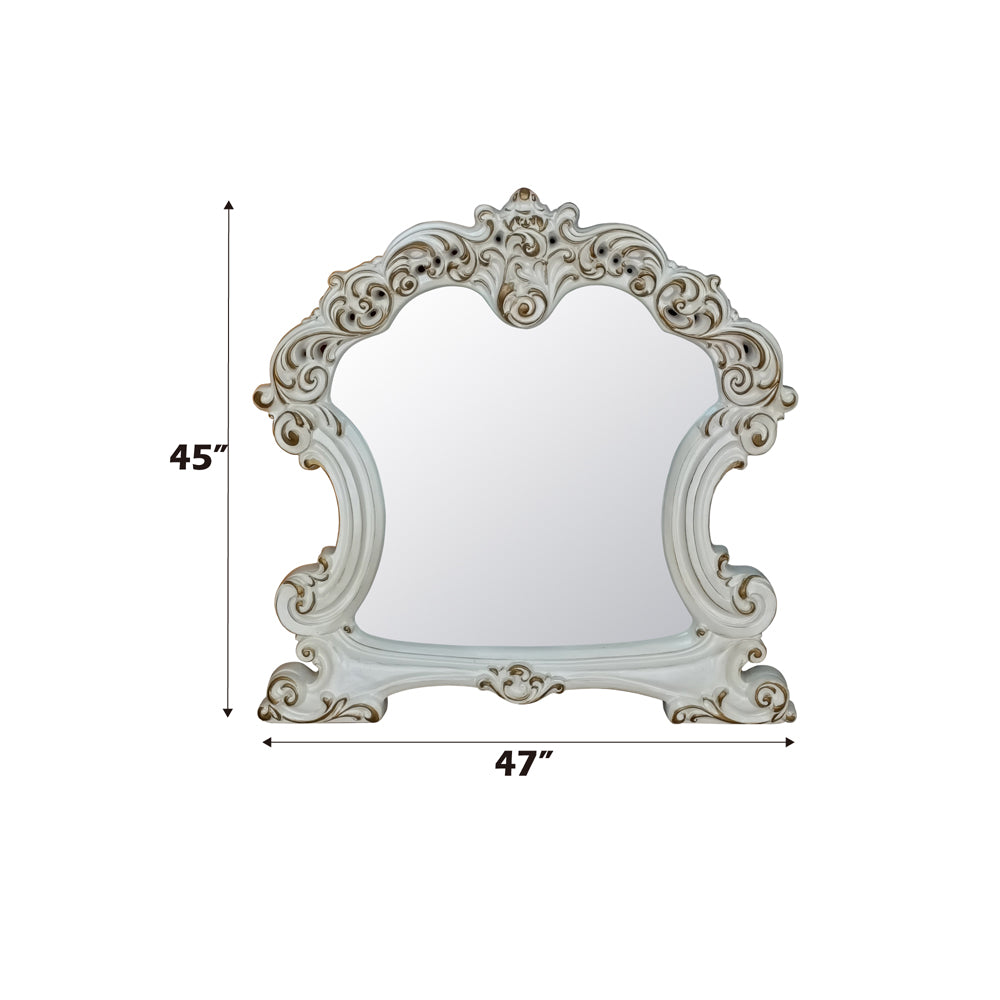 Vendome Antique Pearl Mirror - Ornate Home