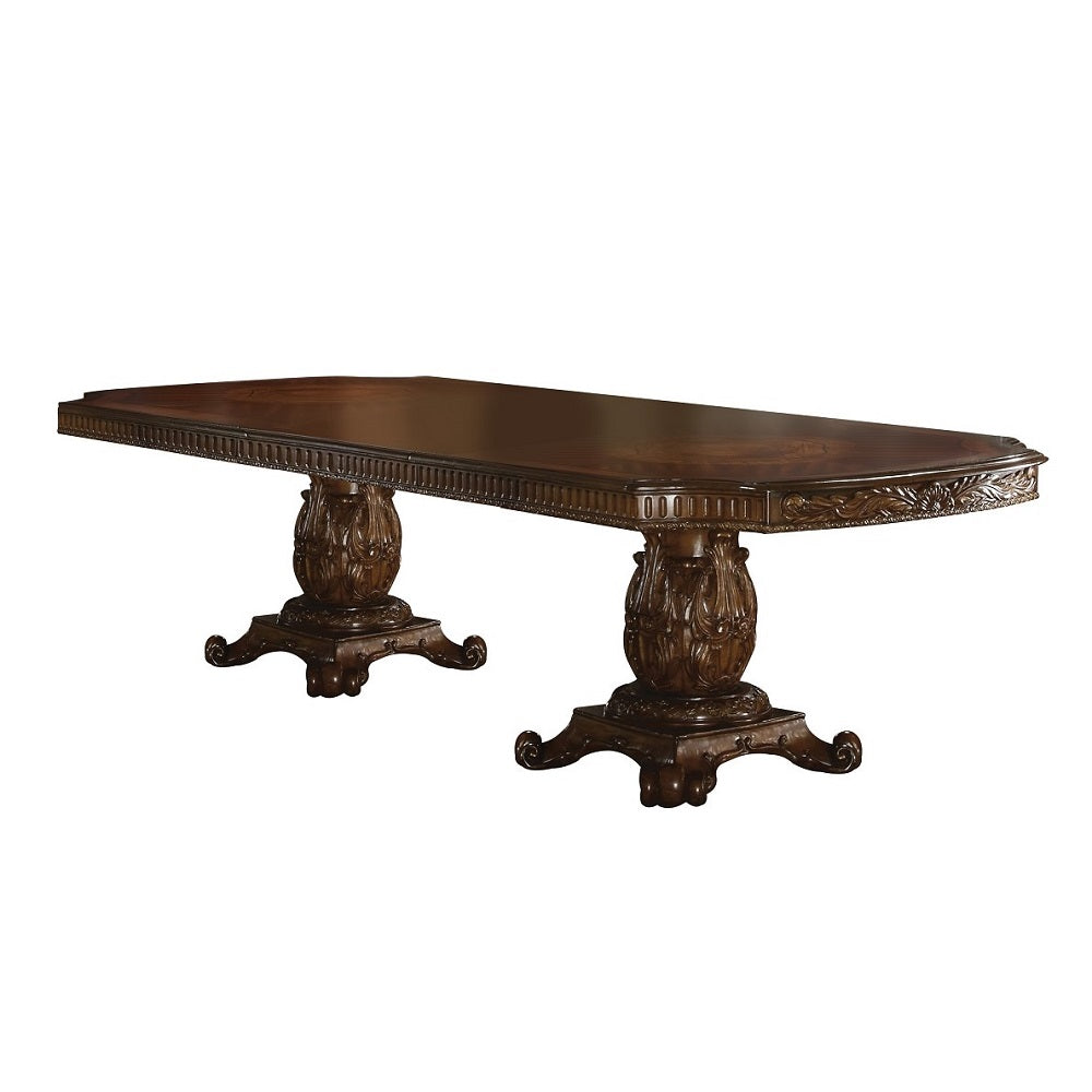 Vendome Cherry Double Pedestal Dining Table (84~120"W) - Ornate Home
