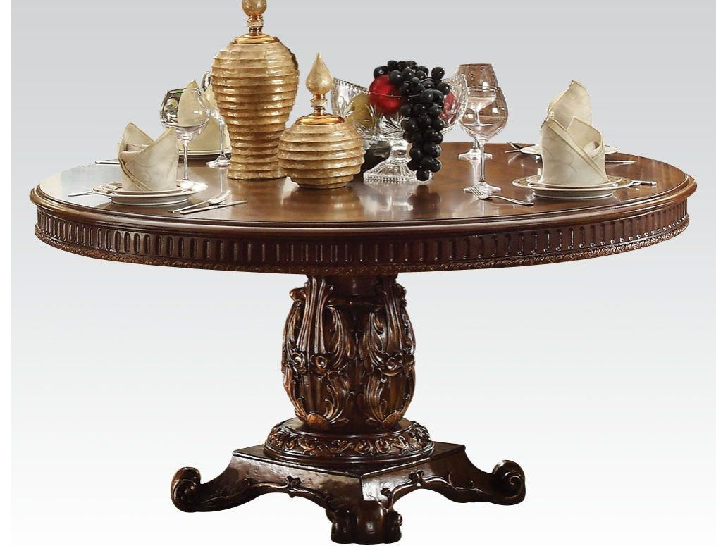 Vendome Cherry Round Dining Table w/60"D Table Top - Ornate Home