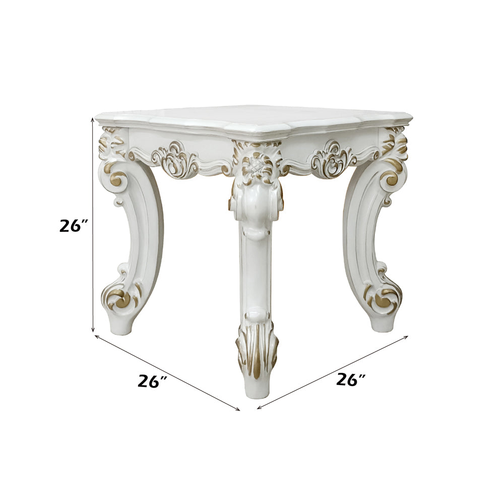 Vendome II Antique Pearl End table - Ornate Home