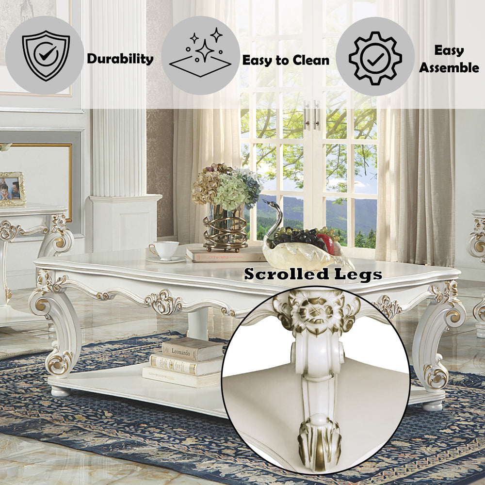 Vendome Pearl Coffee Table - Ornate Home