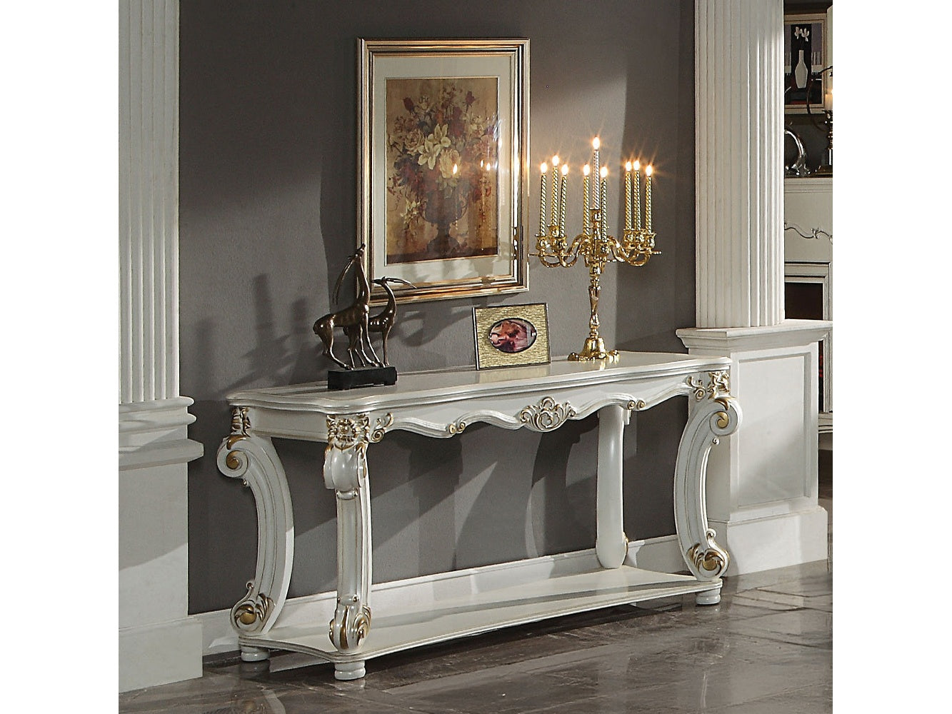 Vendome Pearl Sofa Table - Ornate Home