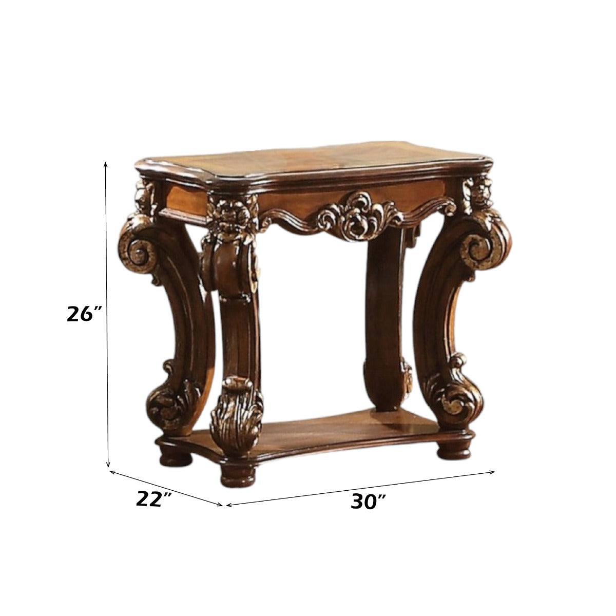 Vendome Side Table in Cherry - Ornate Home