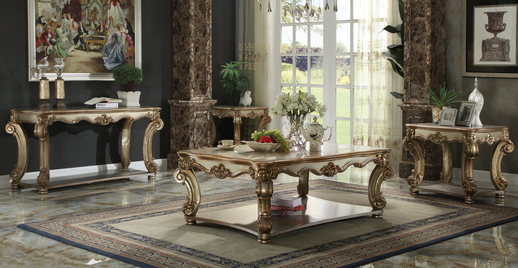 Vendome Sofa Table - Ornate Home