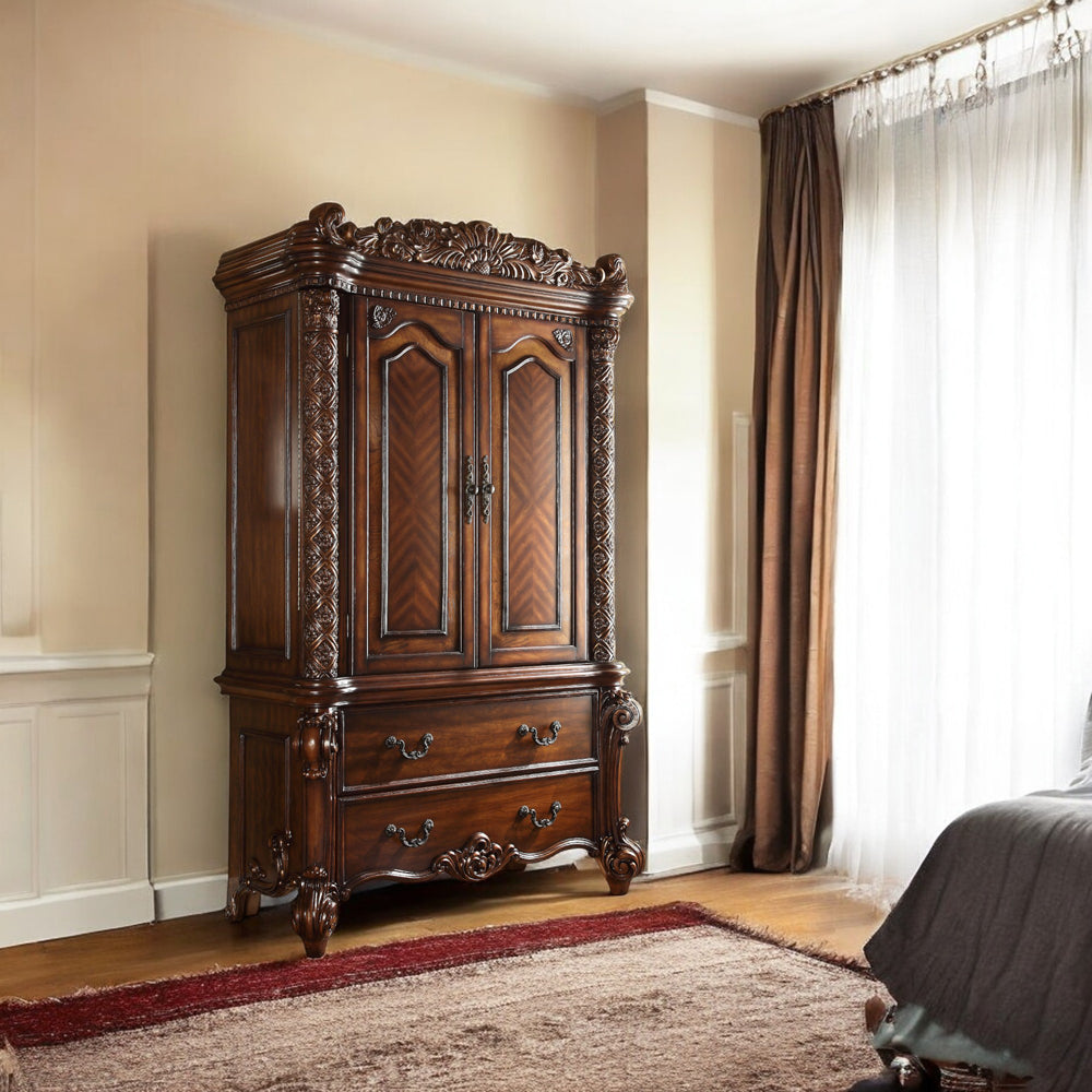 Vendome TV Armoire in Cherry - Ornate Home