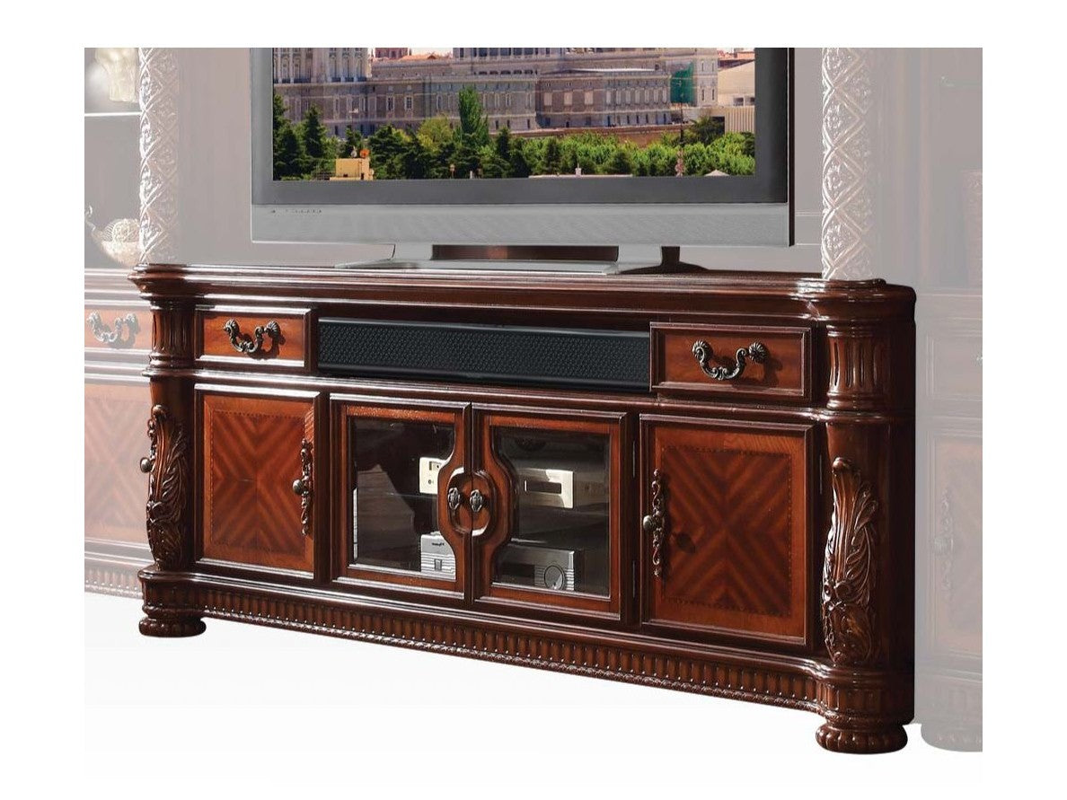 Vendome TV Console in Cherry - Ornate Home