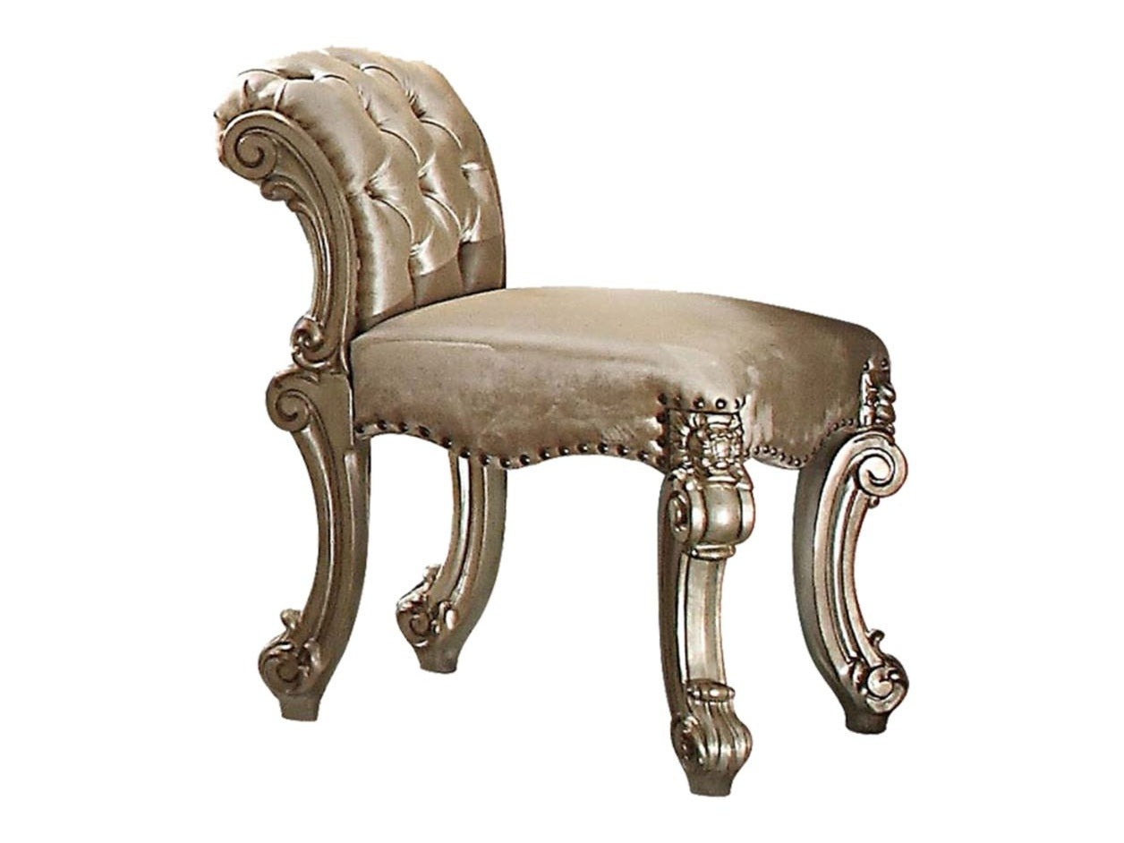Vendome Vanity Stool Gold Patina - Ornate Home