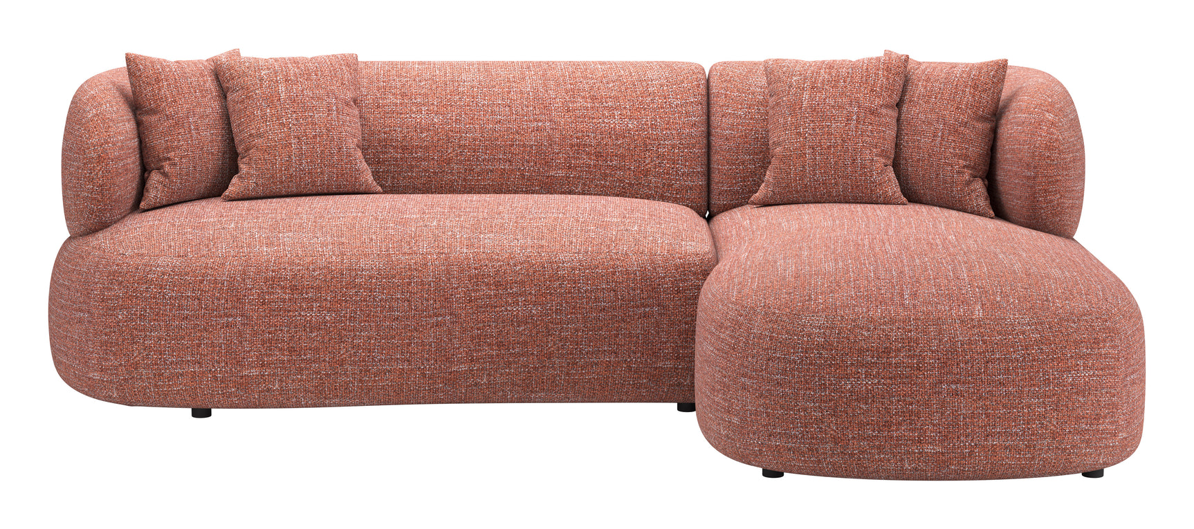 Venezia Brown Chaise Sectional - Ornate Home