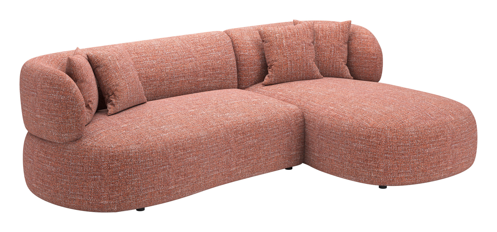 Venezia Brown Chaise Sectional - Ornate Home