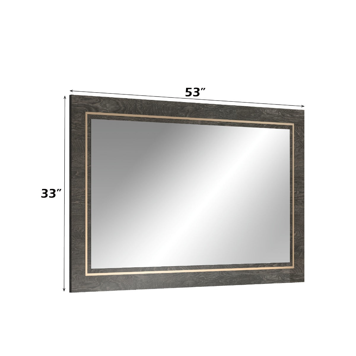 Venezia Gray Accent Mirror - Ornate Home